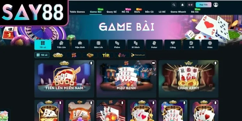 Game bài Say88 thu hút người chơi nhờ nhiều tiện ích