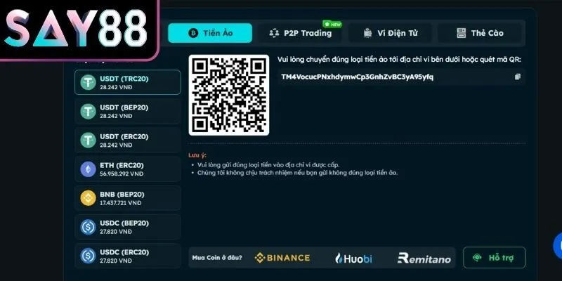 Ưu điểm nổi bật giúp nạp tiền Say88 nhanh hơn