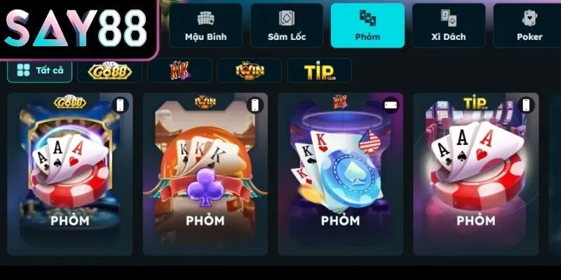 Phỏm Say88 – Trò chơi bài tá lả vui nhộn và cuốn hút